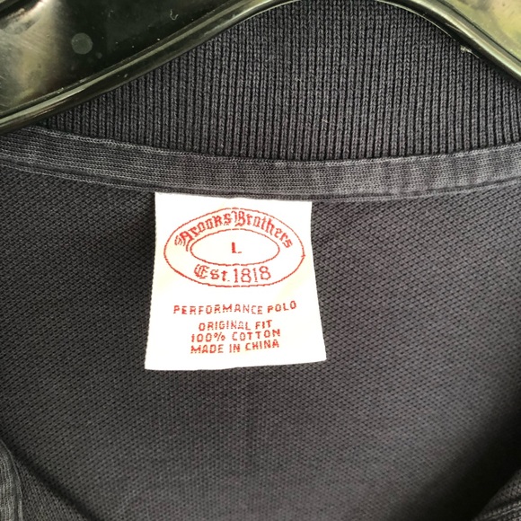 Brooks Brothers Navy Blue Performance Polo Shirt - Picture 2 of 4